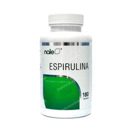 NALE Espirulina 180 Comp. - 180 Comprimidos de Espirulina Platensis, Superalimento Rico en Proteínas, Fibra, Vitaminas B y Antioxidantes
