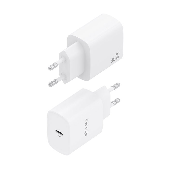 Aisens Cargador GaN 30W USB-C PD3.0 Blanco A110-0950