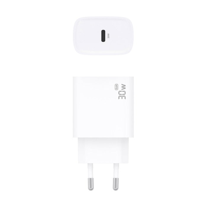 Aisens Cargador GaN 30W USB-C PD3.0 Blanco A110-0950