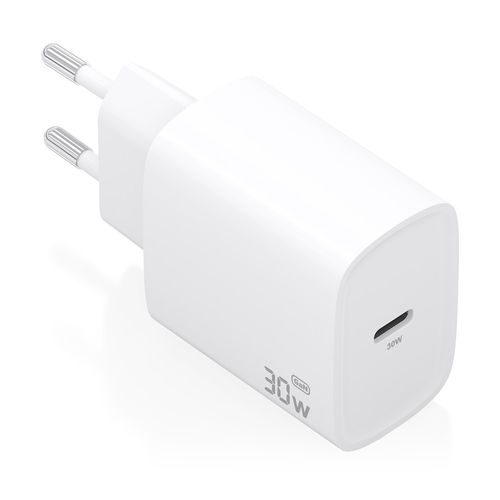 AISENS Cargador GaN 30W USB-C PD3.0 Blanco para Móviles, Tablets y Portátiles Carga Rápida Alta Eficiencia AISENS Cargador GaN 30W USB-C PD3.0 Blanco para Móviles, Tablets y Portátiles Carga Rápida Alta Eficiencia