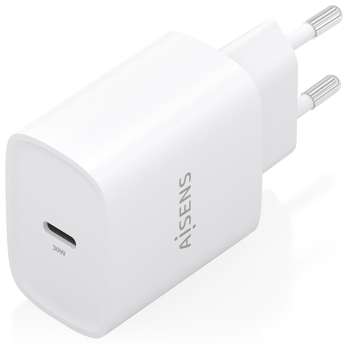 Aisens Cargador GaN 30W USB-C PD3.0 Blanco A110-0950