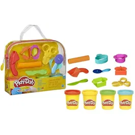 Play-Doh Mi Primer Kit de Plastilina, 4 Botes, Juguete para Niños de 3 Años o Más, HASB11695L0