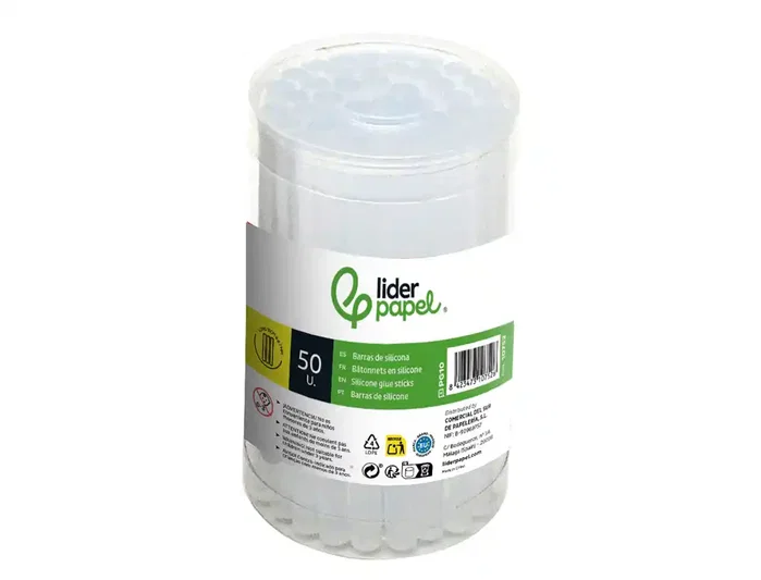 Liderpapel Barra Termofusible 7 mm x 100 mm Caja 50 Unidades Liderpapel Barra Termofusible 7 mm x 100 mm Caja 50 Unidades