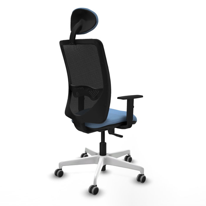 PIQUERAS Y CRESPO Silla de oficina Zulema con mecanismo Sincro, Azul cielo y Negro PIQUERAS Y CRESPO Silla de oficina Zulema con mecanismo Sincro, Azul cielo y Negro