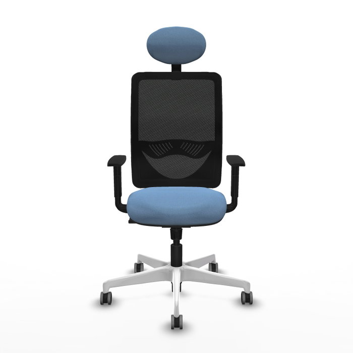 PIQUERAS Y CRESPO Silla de oficina Zulema con mecanismo Sincro, Azul cielo y Negro PIQUERAS Y CRESPO Silla de oficina Zulema con mecanismo Sincro, Azul cielo y Negro