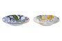 DKD Home Decor Plato de Melamina Azulejos 2 Surtido Azul y Amarillo