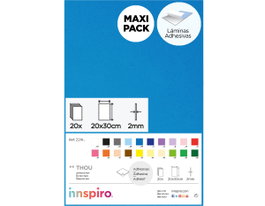 Innspiro Goma EVA azul láminas adhesivas 20x30cm x 2mm (20 unidades)