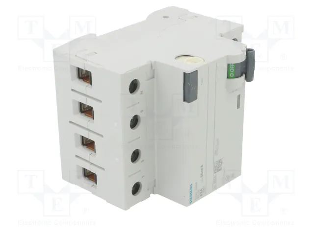 Siemens FI-Schalter 5SV33466 Typ A 63A 3+N-pol 30mA 400V 4TE Siemens FI-Schalter 5SV33466 Typ A 63A 3+N-pol 30mA 400V 4TE