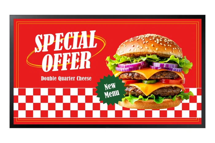 Samsung OH46DX Pantalla para Señalización Digital Exterior de 46" (116.8 cm) Full HD LCD, 3500 cd/m², WiFi, Tizen, Resistente IP56 para Uso 24/7