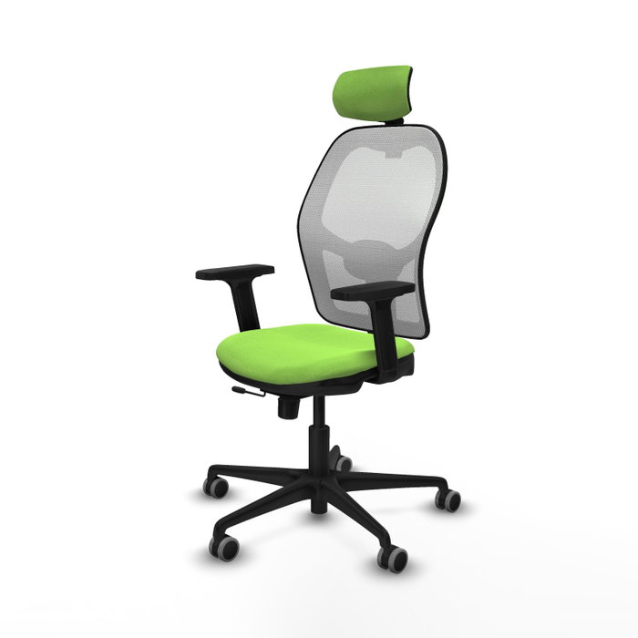 PIQUERAS Y CRESPO Silla de oficina Jorquera Pistacho/Blanco con mecanismo Sincro/Traslack PIQUERAS Y CRESPO Silla de oficina Jorquera Pistacho/Blanco con mecanismo Sincro/Traslack