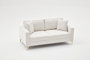 Atelier Del Sofa Sofá de 2 Plazas Berlin, Crema y Dorado, Ancho 180 cm, Alto 83 cm, Profundo 91 cm