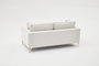 Atelier Del Sofa Sofá de 2 Plazas Berlin, Crema y Dorado, Ancho 180 cm, Alto 83 cm, Profundo 91 cm
