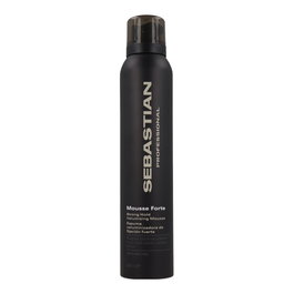 Sebastian Mousse Forte Strong Hold 200 ml - Espuma de Peinado Profesional con Fijación Fuerte, Volumen y Brillo