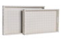 DKD Home Decor Set de 2 Bandejas de PU y Madera Blanco 44x27x4 cm