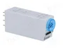 FINDER Relé de tiempo Serie 85 DPDT 24VAC/24VDC