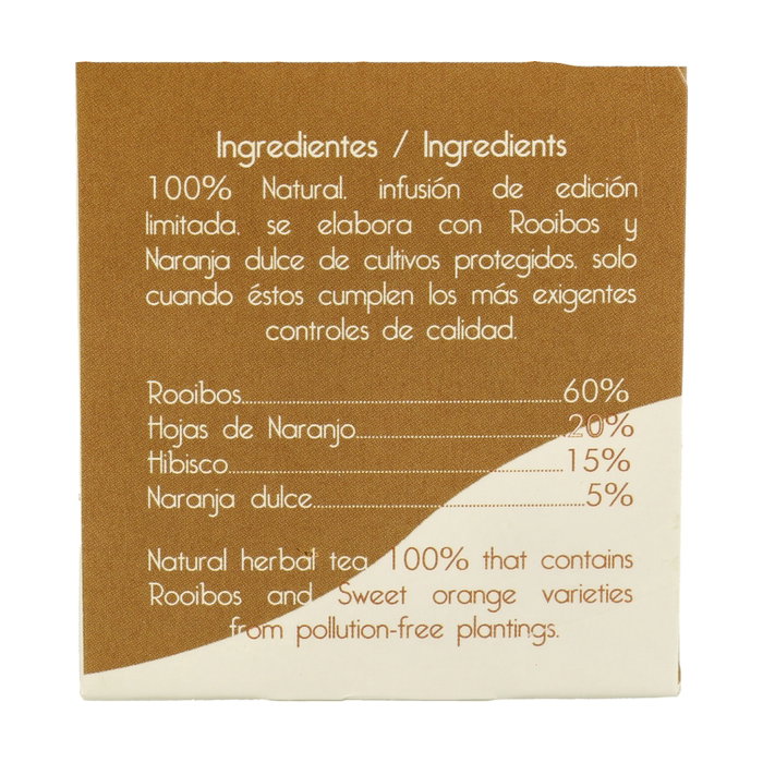 Bio3 Té Rooibos con Naranja 25 bolsitas infusoras Bio3 Té Rooibos con Naranja 25 bolsitas infusoras