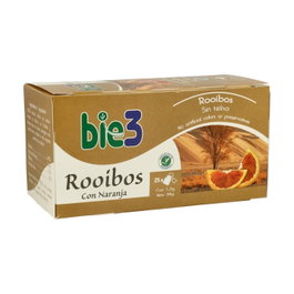 Bio3 Té Rooibos con Naranja Sin Teína - 20 Filtros - Infusión Antioxidante Bio