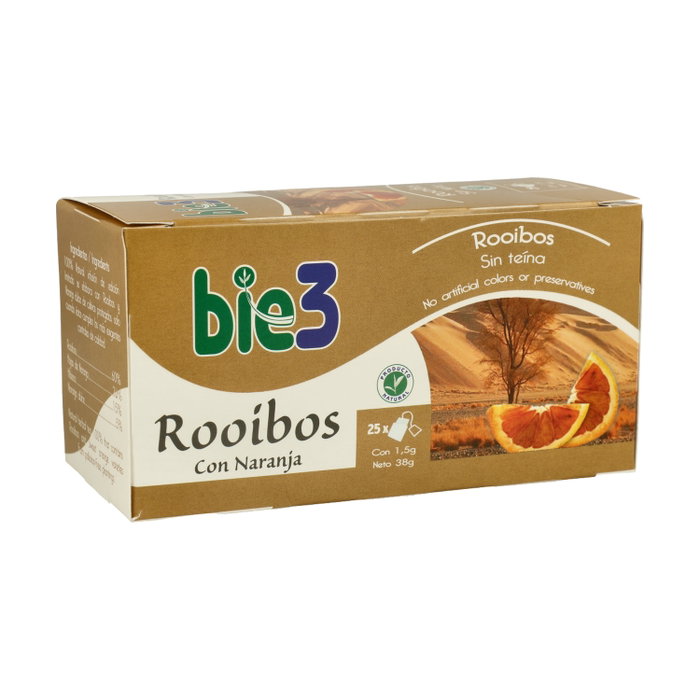 Bio3 Té Rooibos con Naranja Sin Teína - 20 Filtros - Infusión Antioxidante Bio Bio3 Té Rooibos con Naranja Sin Teína - 20 Filtros - Infusión Antioxidante Bio