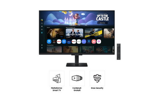 Samsung LS32FM502EUXEN Monitor Smart 32" Full HD (1920x1080) VA, HDR10, WiFi, Bluetooth 5.2, Altavoces 10W, montaje VESA, Negro