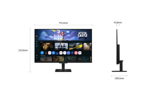 Samsung LS32FM502EUXEN Monitor Smart 32" Full HD (1920x1080) VA, HDR10, WiFi, Bluetooth 5.2, Altavoces 10W, montaje VESA, Negro