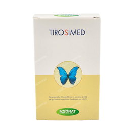 Mednat Tirosimed 30 Cápsulas L-Tirosina, Magnesio, Ashwagandha Shoden, Coenzima Q10, Selenio, Zinc, Vitaminas B12 y D3
