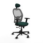 PIQUERAS Y CRESPO Silla de Oficina Jorquera Verde Botella y Gris