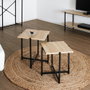 Home Deco Factory Juego 2 Mesas Nido Loka Estilo Industrial