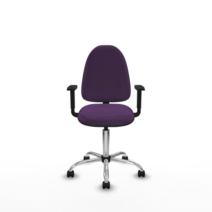 PIQUERAS Y CRESPO Silla de oficina Aýna Morado con Brazos 1D