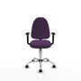 PIQUERAS Y CRESPO Silla de oficina Aýna Morado con Brazos 1D