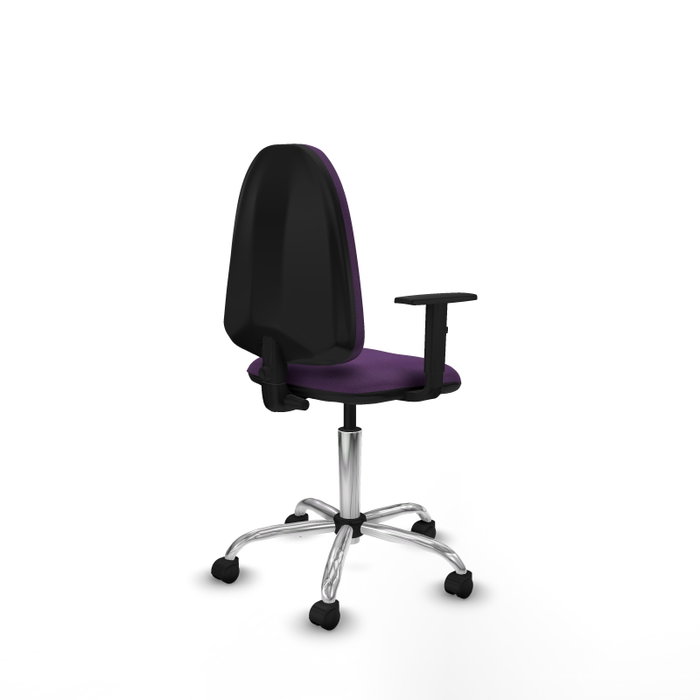 PIQUERAS Y CRESPO Silla de oficina Aýna Morado con Brazos 1D