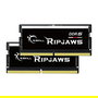 G.Skill 32GB (2x16GB) DDR5 5600MHz CL46 SO-DIMM para Portátil Ripjaws 32GX2-RS