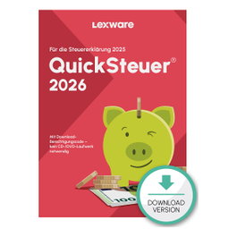 Lexware Quicksteuer 2026 - 1 Dispositivo, hasta 3 Declaraciones - ESD-Download
