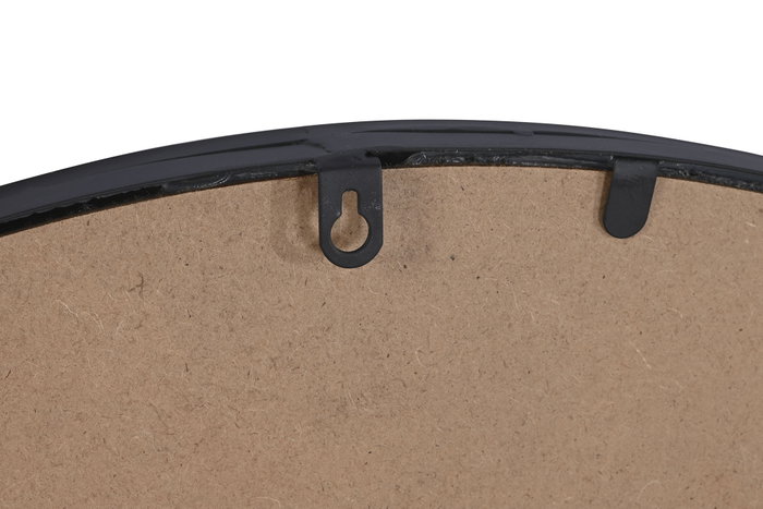 DKD Home Decor Espejo Redondo Anxi Negro