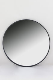 DKD Home Decor Espejo Redondo Anxi Negro