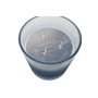 DKD Home Decor Vela de Cristal con Cera de Parafina Azul y Blanco 430g