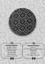 Mijölnir Catinus Cactus Circle Djt 120 Alfombrilla de Baño Redonda 120cm 100% Poliéster Antibacteriana y Antideslizante