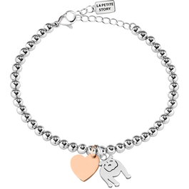 La Petite Story Pulsera Dog & Kitty LPS05AQI06 Gris