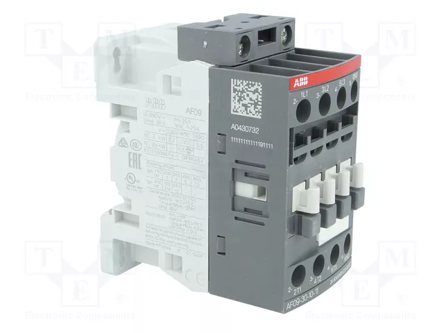ABB AF Contactor 3-polar 9A NO x3 ABB AF Contactor 3-polar 9A NO x3