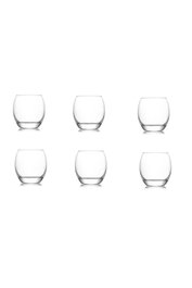Hermia LV-EMP364F Juego de Copas de Cristal 6 Piezas 405 cc Transparente Elegante para Experiencia Gastronómica