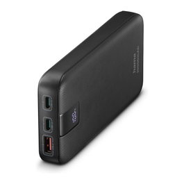 Hama Power Pack PD 10 10000mAh, 3 Salidas, Carga Rápida Quick Charge 3.0, Antracita