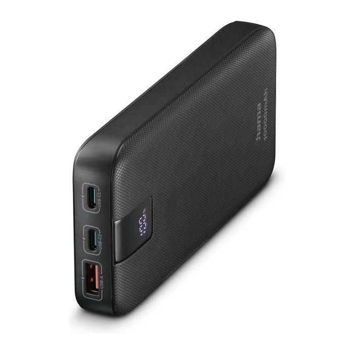Hama Power Pack PD 10 10000mAh, 3 Salidas, Carga Rápida Quick Charge 3.0, Antracita Hama Power Pack PD 10 10000mAh, 3 Salidas, Carga Rápida Quick Charge 3.0, Antracita