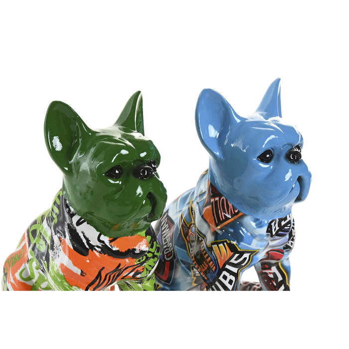 DKD Home Decor Figura de Resina Bulldog Surtido de 2 Unidades DKD Home Decor Figura de Resina Bulldog Surtido de 2 Unidades