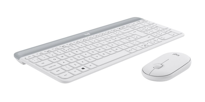 Logitech MK470 Combo Inalámbrico Teclado y Ratón Blanco Disposición Polaca Logitech MK470 Combo Inalámbrico Teclado y Ratón Blanco Disposición Polaca