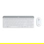 Logitech MK470 Slim - Kit Teclado y Ratón Inalámbrico, Blanco - 920-009205