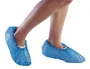Deltaplus Cubre calzado de polietileno azul talla única, 50 pares