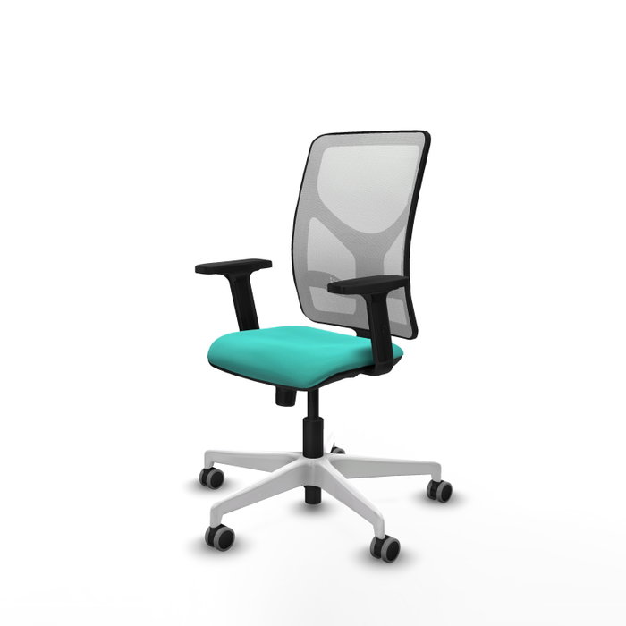 PIQUERAS Y CRESPO Silla de oficina Motilla con mecanismo Sincro, Turquesa y Blanco PIQUERAS Y CRESPO Silla de oficina Motilla con mecanismo Sincro, Turquesa y Blanco