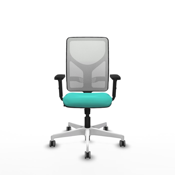 PIQUERAS Y CRESPO Silla de oficina Motilla con mecanismo Sincro, Turquesa y Blanco PIQUERAS Y CRESPO Silla de oficina Motilla con mecanismo Sincro, Turquesa y Blanco