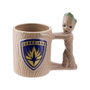 PALADONE Taza 3D Groot Guardianes de la Galaxia Marvel 300ml de Cerámica