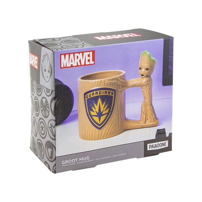 PALADONE Taza 3D Groot Guardianes de la Galaxia Marvel 300ml de Cerámica PALADONE Taza 3D Groot Guardianes de la Galaxia Marvel 300ml de Cerámica