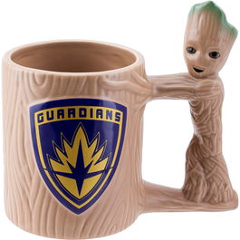 Paladone Taza 3D Groot Guardianes de la Galaxia Marvel 300ml Cerámica